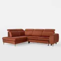 Narożniki| Narożnik rozkładany pomarańczowy AGO lewy