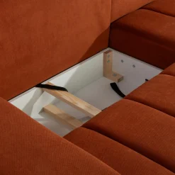 Comfort Line Narożnik rozkładany pomarańczowy ZOOM NEW