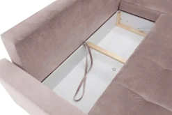 Narożniki|Exline Narożnik rozkładany różowy ZOYA