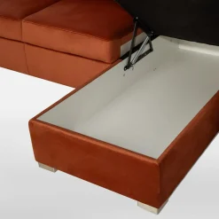 Narożnik rozkładany rudy ARES prawy