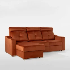 Narożniki| Narożnik rozkładany rudy ARES lewy