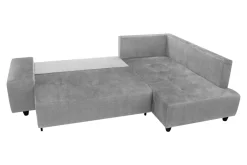 Comfort Line Narożnik rozkładany srebrny CALPE prawy