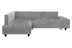 Narożniki|Comfort Line Narożnik rozkładany srebrny CALPE lewy