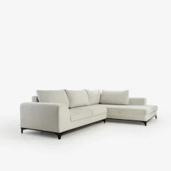 Instilo Narożnik rozkładany szarobeżowy BOLOGNA lewy