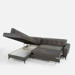 Narożniki|inny Narożnik rozkładany szarobeżowy STORN lewy