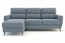 Narożniki|Inspire Narożnik rozkładany szaroniebieski SOLETO lewy