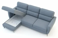 Narożniki|Inspire Narożnik rozkładany szaroniebieski SOLETO lewy