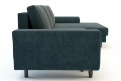 Narożniki|Comfort Line Narożnik rozkładany szaroniebieski HARISON prawy