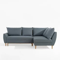 Fresh Narożnik rozkładany szaroniebieski MONACO