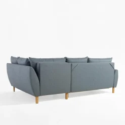 Fresh Narożnik rozkładany szaroniebieski MONACO