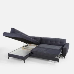 Narożniki|inny Narożnik rozkładany szaroniebieski STORN lewy