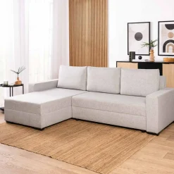 Narożniki|Exline Narożnik rozkładany szary ASNA