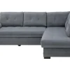 Exline Narożnik rozkładany szary ARUBA prawy