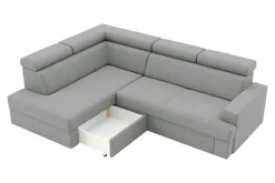 Narożniki|Fresh Narożnik rozkładany szary COMO lewy