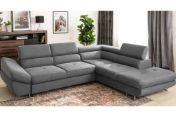 Narożniki|Instilo Narożnik rozkładany szary FABIO lewy