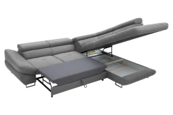 Narożniki|Instilo Narożnik rozkładany szary FABIO lewy