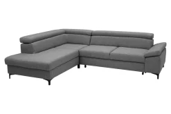 Softi Narożnik rozkładany szary LONIGO prawy