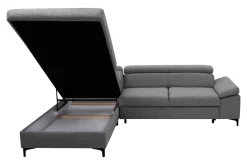 Softi Narożnik rozkładany szary LONIGO prawy