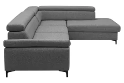 Softi Narożnik rozkładany szary LONIGO lewy