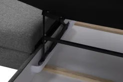 Softi Narożnik rozkładany szary LONIGO lewy