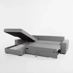 Narożniki|Exline Narożnik rozkładany szary MONDO BIS lewy