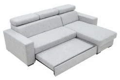 Exline Narożnik rozkładany szary melanż MATRIX