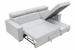 Exline Narożnik rozkładany szary melanż MATRIX