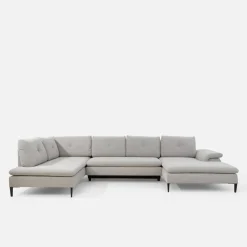 New Form Narożnik rozkładany szary OZZY U prawy