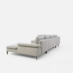 New Form Narożnik rozkładany szary OZZY U prawy