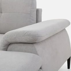 New Form Narożnik rozkładany szary OZZY U prawy