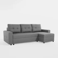 Narożniki|Exline Narożnik rozkładany szary ROBIN