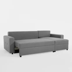 Narożniki|Exline Narożnik rozkładany szary ROBIN