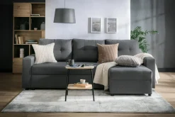 Narożniki|Exline Narożnik rozkładany szary ROBIN