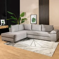 Narożniki| Narożnik rozkładany szary SELENA lewy