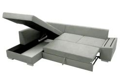 Narożniki| Narożnik rozkładany szary SELENA lewy