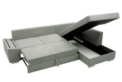 Narożniki| Narożnik rozkładany szary SELENA prawy