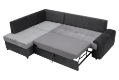 Softi Narożnik rozkładany szary TOFFI prawy