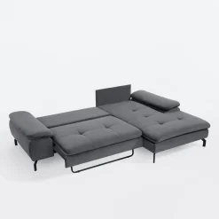 Narożniki|New Form Narożnik rozkładany szary VESPA prawy