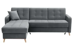 Narożniki|Exline Narożnik rozkładany szary VOLARE