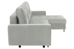 Exline Narożnik rozkładany szary ZOYA