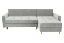 Exline Narożnik rozkładany szary ZOYA