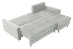 Exline Narożnik rozkładany szary ZOYA