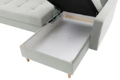 Exline Narożnik rozkładany szary ZOYA