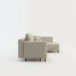 Narożniki|FN Design Narożnik rozkładany taupe ASOLO prawy