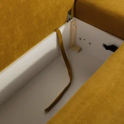 Softi Narożnik rozkładany żółty FEDE