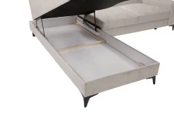 Narożniki| Narożnik rozkładany w kolorze latte FABRIZIO lewy