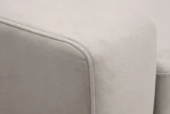 Narożnik rozkładany w kolorze latte FABRIZIO prawy