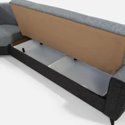 inny Narożnik rozkładany z 2 pojemnikami GANA