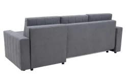 Narożnik rozkładany z 2 pojemnikami szary ALBI