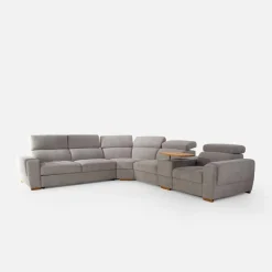 Inspire Narożnik rozkładany z funkcją relaks szary VESTA prawy